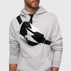 Поясная сумка Реал Мадрид геометрия полосы, цвет: 3D-принт — фото 2