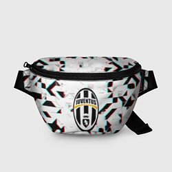 Поясная сумка Ювентус геометрия глитч, цвет: 3D-принт