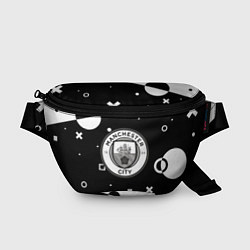 Поясная сумка Манчестер сити геометрия блэк, цвет: 3D-принт