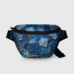 Поясная сумка Denim patchwork - ai art fantasy