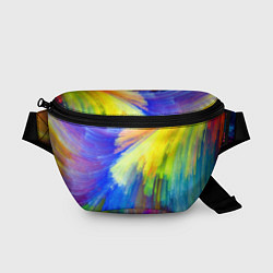 Поясная сумка Абстракция красок, цвет: 3D-принт