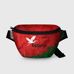 Поясная сумка Беларусь - белый журавль, цвет: 3D-принт
