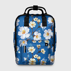 Рюкзак женский Цветы ретро 5, цвет: 3D-принт