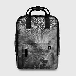Рюкзак женский Взгляд ёжика, цвет: 3D-принт