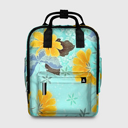 Рюкзак женский Цветочный узор, цвет: 3D-принт