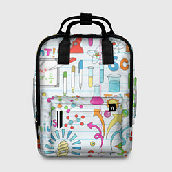 Рюкзак женский Научный стиль, цвет: 3D-принт