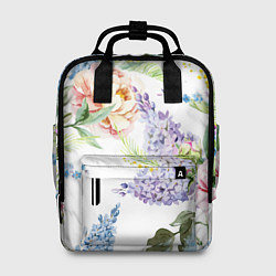 Рюкзак женский Сирень и Пионы, цвет: 3D-принт