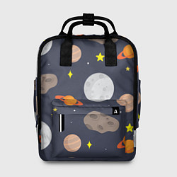 Рюкзак женский Луна, цвет: 3D-принт