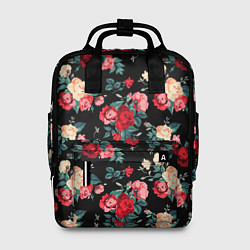 Рюкзак женский Кустовые розы, цвет: 3D-принт