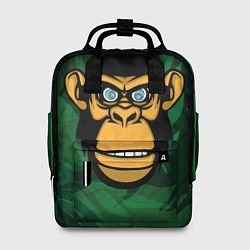 Рюкзак женский Тропическая горилла, цвет: 3D-принт