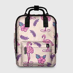 Женский рюкзак Фламинго: розовый мотив