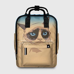 Рюкзак женский Grumpy cat, цвет: 3D-принт