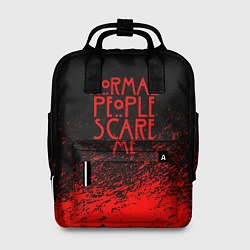 Рюкзак женский Normal People Scare Me, цвет: 3D-принт