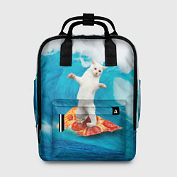 Рюкзак женский Кот-серфер, цвет: 3D-принт