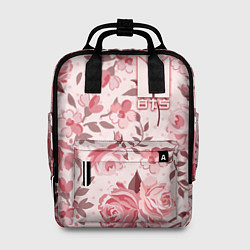 Рюкзак женский BTS: Pink Roses, цвет: 3D-принт