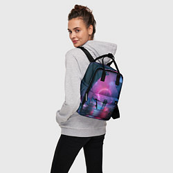 Рюкзак женский Любовь в космосе, цвет: 3D-принт — фото 2