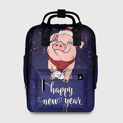 Рюкзак женский Happy New Year, цвет: 3D-принт