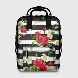 Рюкзак женский Розы и орхидеи, цвет: 3D-принт
