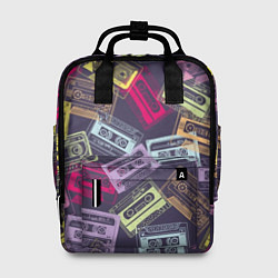 Женский рюкзак Разноцветные ретро кассеты