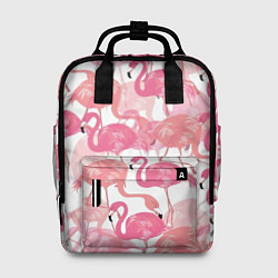 Рюкзак женский Рай фламинго, цвет: 3D-принт