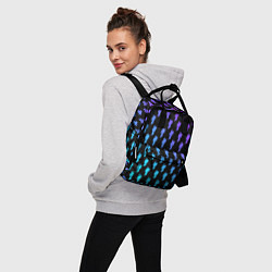 Рюкзак женский Billie Eilish: Neon Pattern, цвет: 3D-принт — фото 2