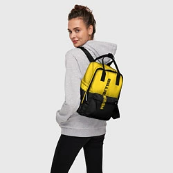 Рюкзак женский BILLIE EILISH: Yellow & Black, цвет: 3D-принт — фото 2
