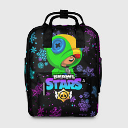 Рюкзак женский BRAWL STARS НОВОГОДНИЙ, цвет: 3D-принт