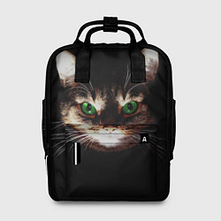 Рюкзак женский Зеленоглазый кот, цвет: 3D-принт