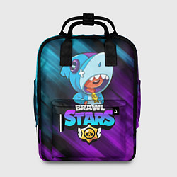 Рюкзак женский BRAWL STARS LEON SHARK, цвет: 3D-принт