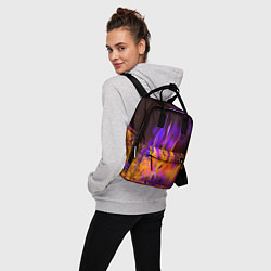 Рюкзак женский ОГОНЬ NEON, цвет: 3D-принт — фото 2