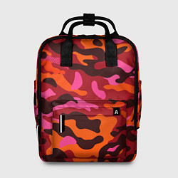 Рюкзак женский CAMOUFLAGE RED, цвет: 3D-принт