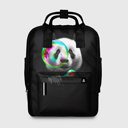Рюкзак женский Панда и мыльный пузырь, цвет: 3D-принт