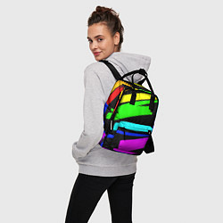 Рюкзак женский НЕОНОВЫЕ КРАСКИ, цвет: 3D-принт — фото 2