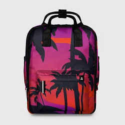 Рюкзак женский Тропический пляж, цвет: 3D-принт