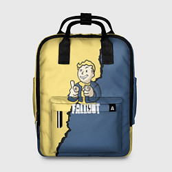 Рюкзак женский Fallout logo boy, цвет: 3D-принт