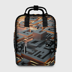 Рюкзак женский 3D абстрактная схема, цвет: 3D-принт