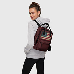 Рюкзак женский USA флаг, цвет: 3D-принт — фото 2