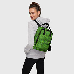 Рюкзак женский Зелёная чешуя, цвет: 3D-принт — фото 2