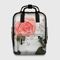 Рюкзак женский Нежные розы, цвет: 3D-принт