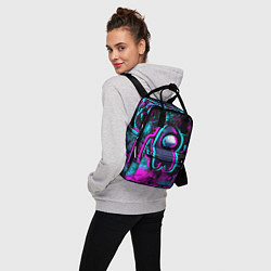 Рюкзак женский NEON AMONG US, цвет: 3D-принт — фото 2