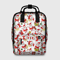 Рюкзак женский Дед Мороз, цвет: 3D-принт