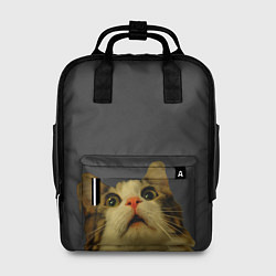 Рюкзак женский Коте смотрит вверх, цвет: 3D-принт