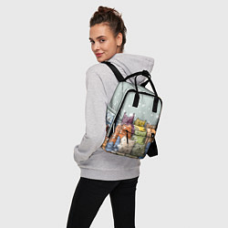 Рюкзак женский Котики, цвет: 3D-принт — фото 2