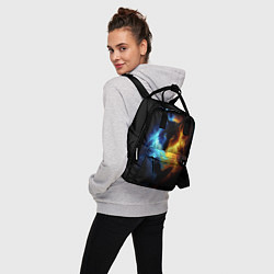 Рюкзак женский Волки в огне, цвет: 3D-принт — фото 2