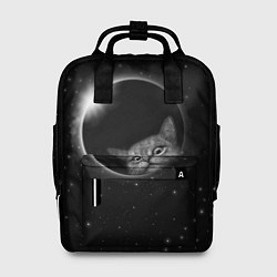 Рюкзак женский Кот в Космосе, цвет: 3D-принт