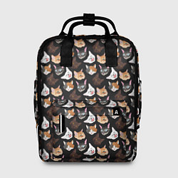 Рюкзак женский Много котов, цвет: 3D-принт