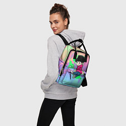 Рюкзак женский Моб Психо 100, цвет: 3D-принт — фото 2