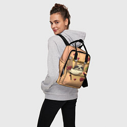 Рюкзак женский Ленивец, цвет: 3D-принт — фото 2