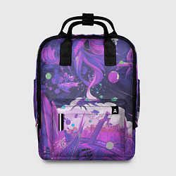 Рюкзак женский Неоновые Рыбки, цвет: 3D-принт