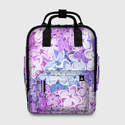 Рюкзак женский СИРЕНЬ ЦВЕТЫ LILAC, цвет: 3D-принт